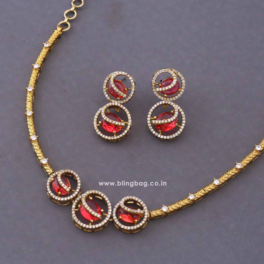 Rani Agniya Hasli Antique Jewellery Set - New Arrival