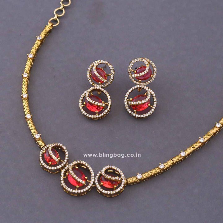 Rani Agniya Hasli Antique Jewellery Set - New Arrival