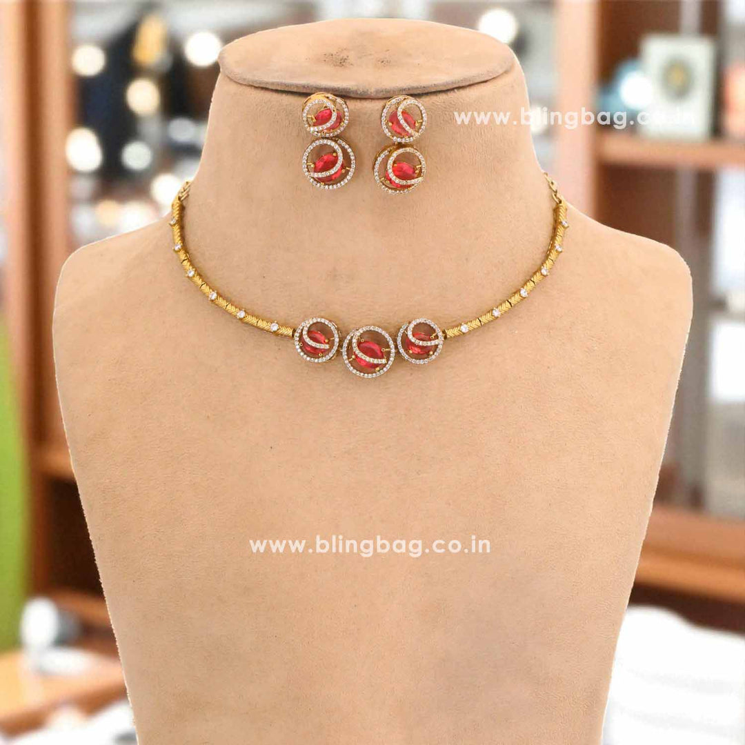 Rani Agniya Hasli Antique Jewellery Set - New Arrival