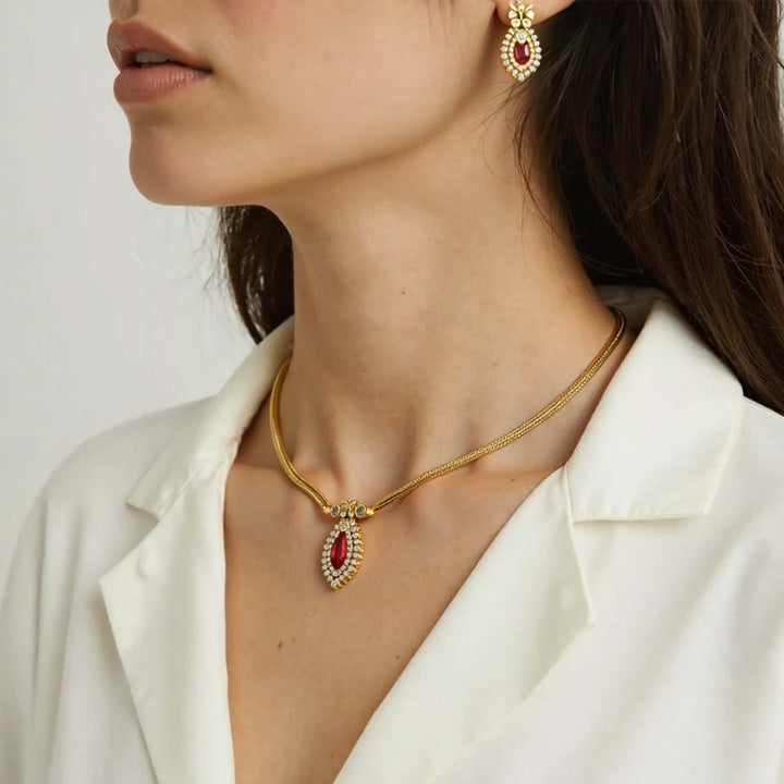 Rani Aishren Antique Jewellery Set - New Arrival