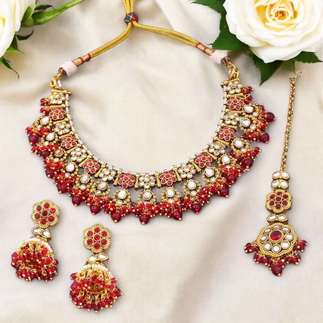 Rani Amita Kundan Jewellery Set