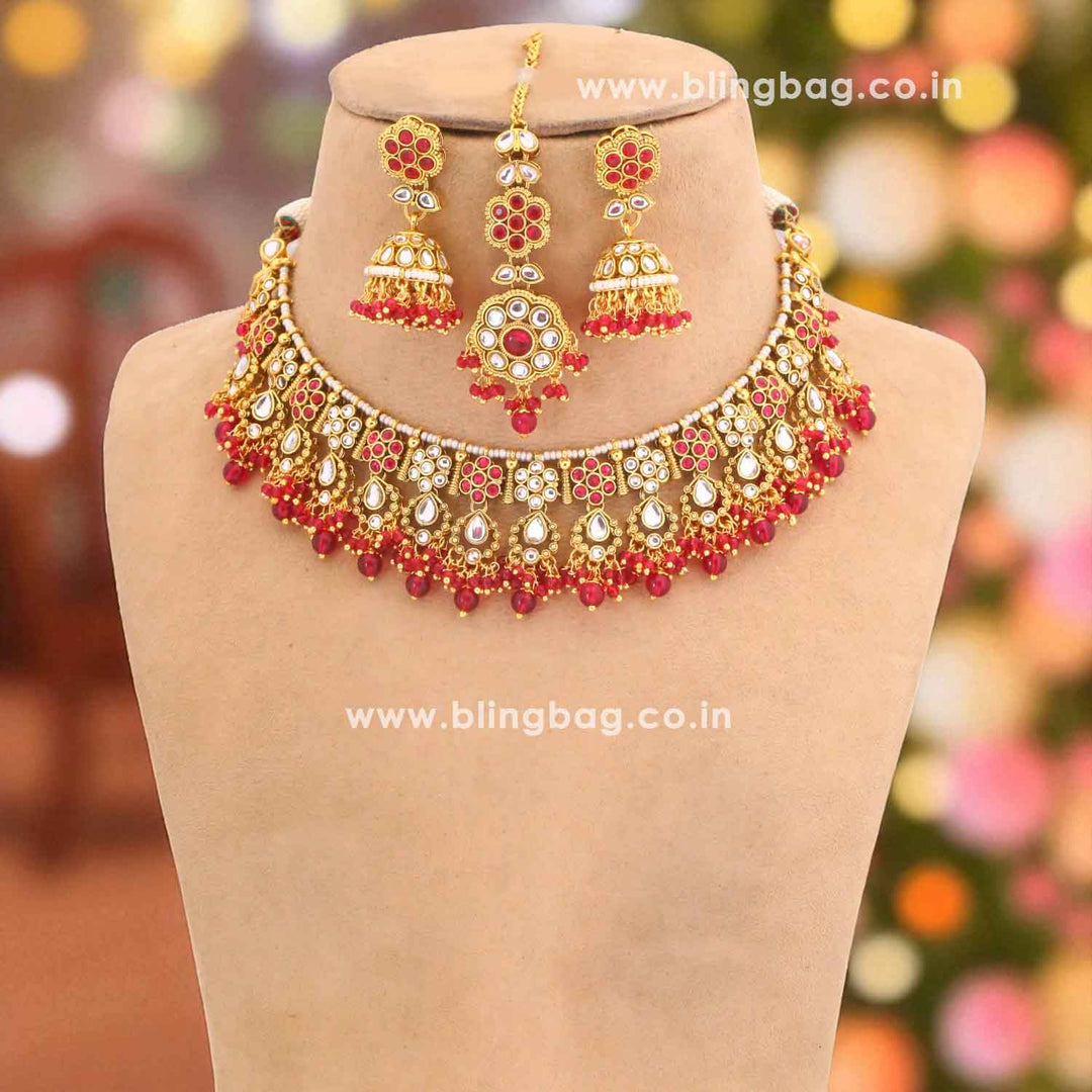 Rani Amita Kundan Jewellery Set
