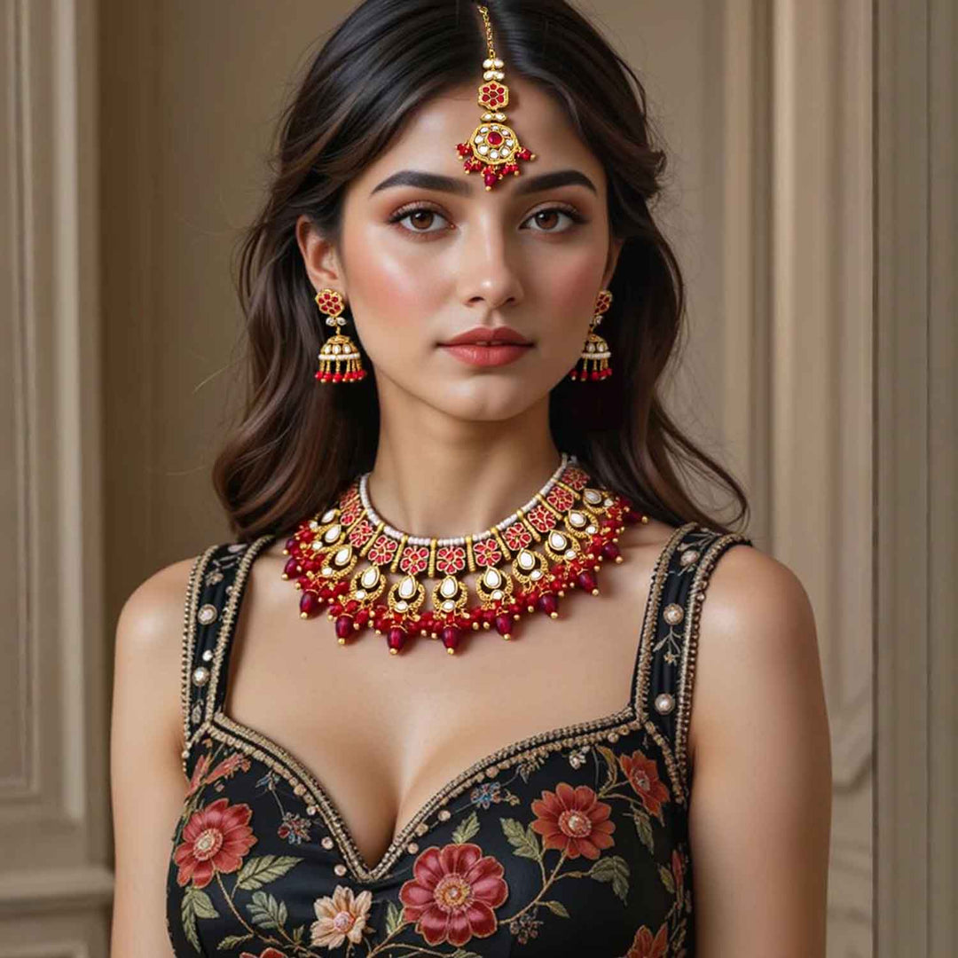 Rani Amita Kundan Jewellery Set
