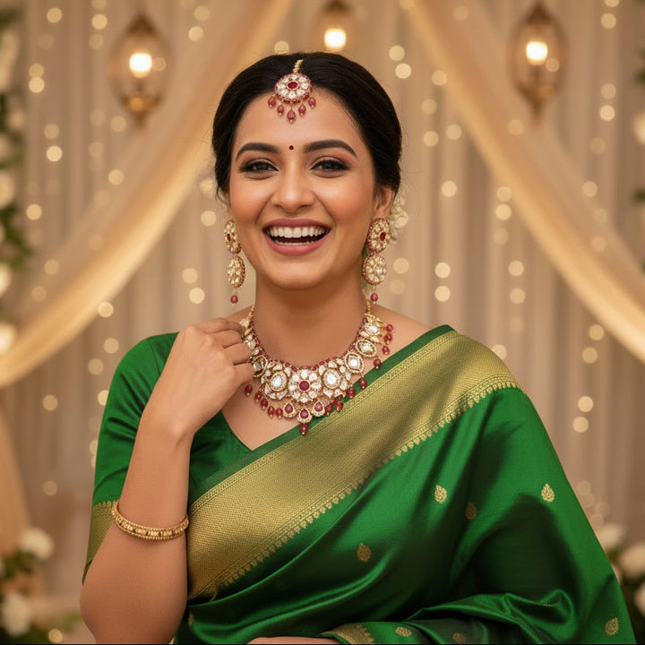 Rani Anita Kundan Jewellery Set - EOSS