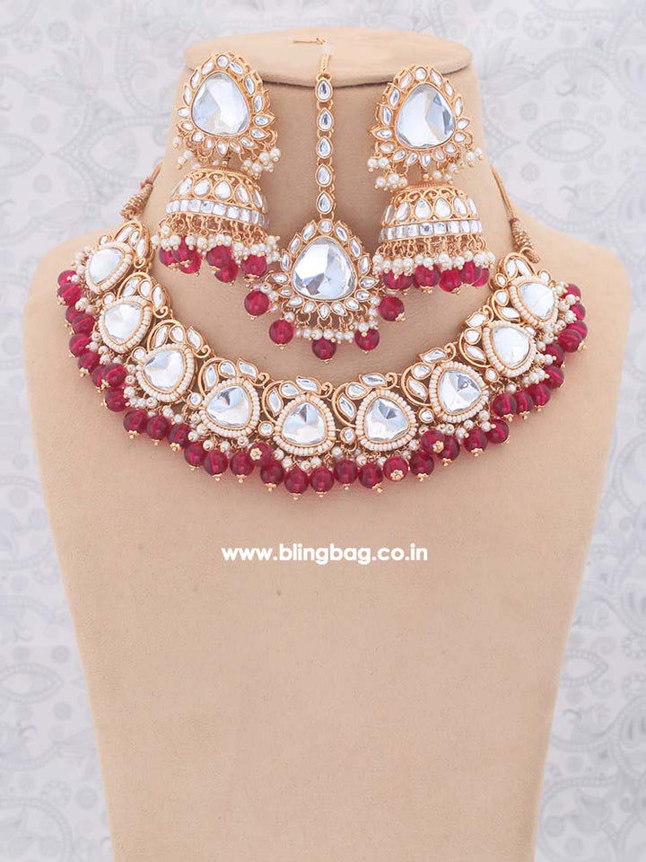 Rani Apurna Kundan Jewellery Set