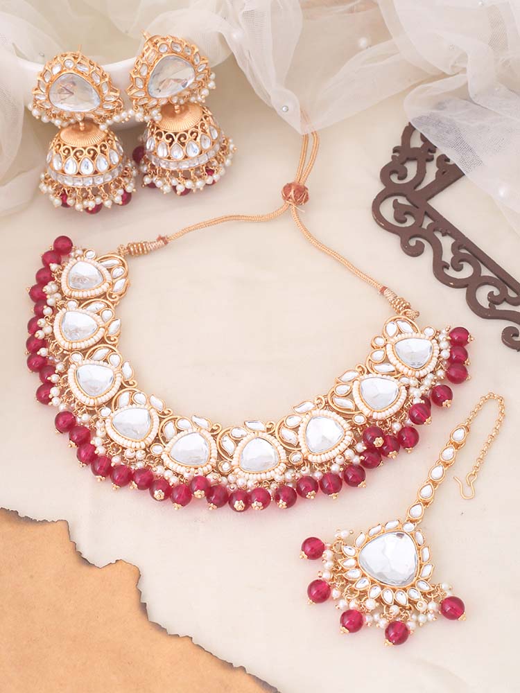 Rani Apurna Kundan Jewellery Set
