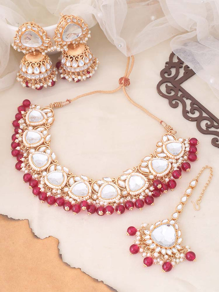 Rani Apurna Kundan Jewellery Set