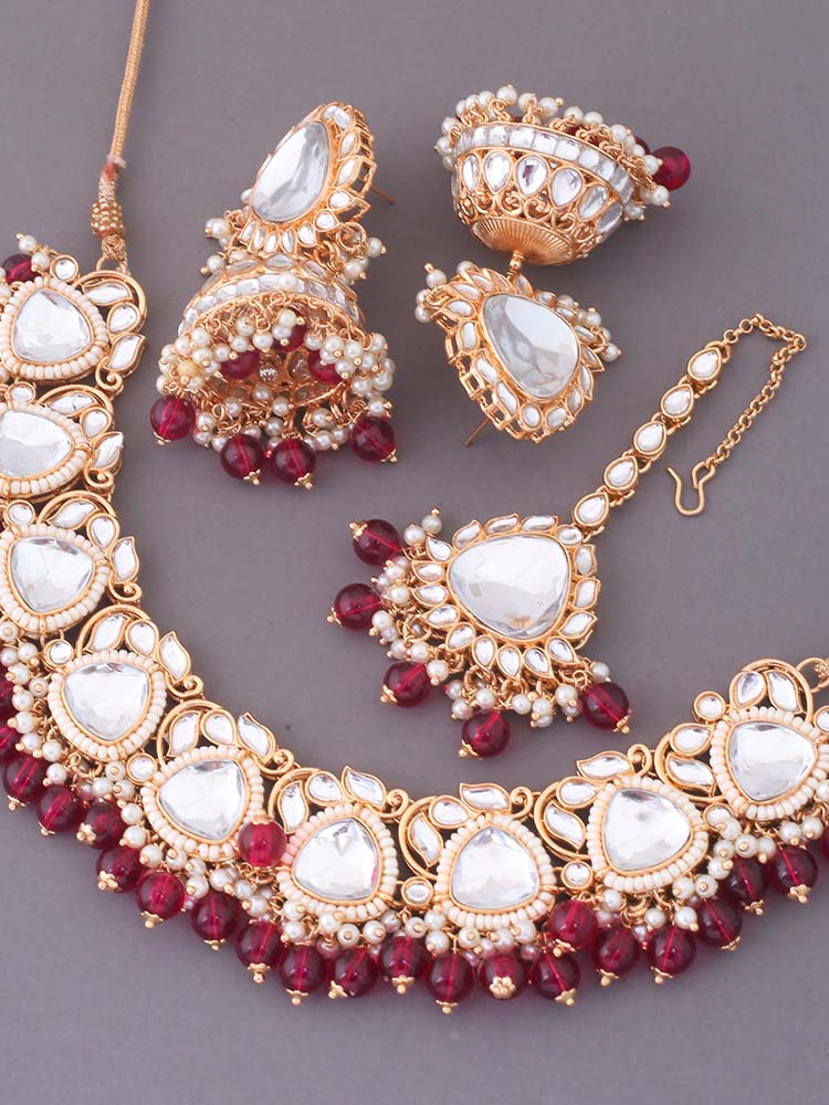 Rani Apurna Kundan Jewellery Set