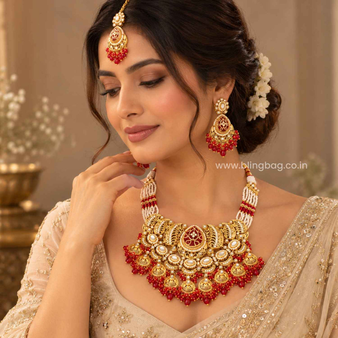 Rani Aranya Kundan Jewellery Set - New Arrival