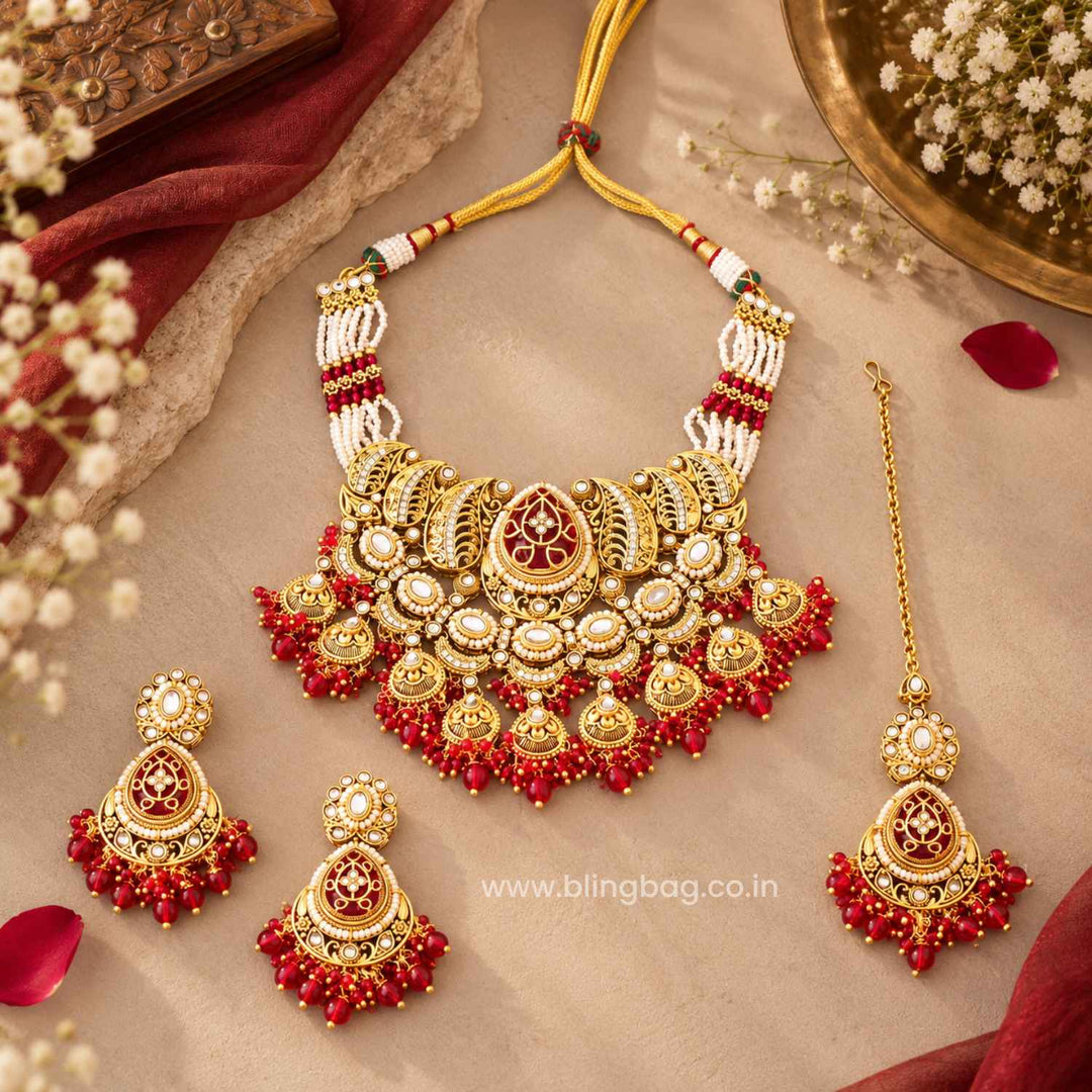 Rani Aranya Kundan Jewellery Set - New Arrival