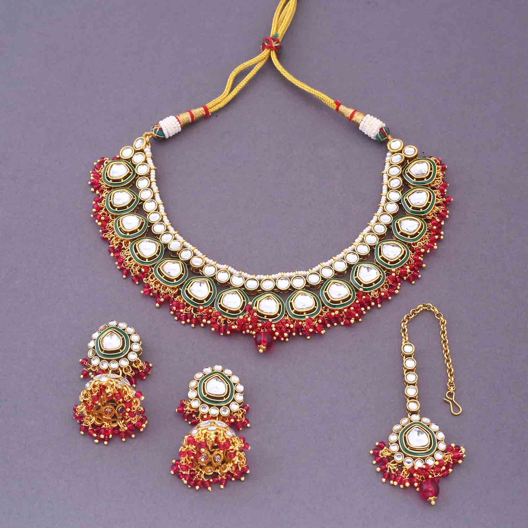 Rani Arohi Kundan Jewellery Set