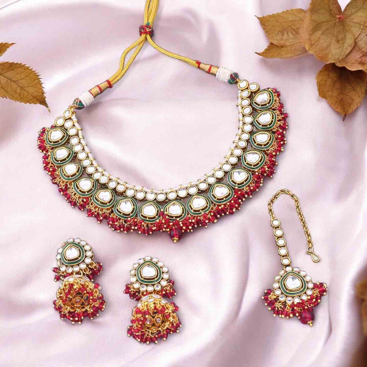 Rani Arohi Kundan Jewellery Set