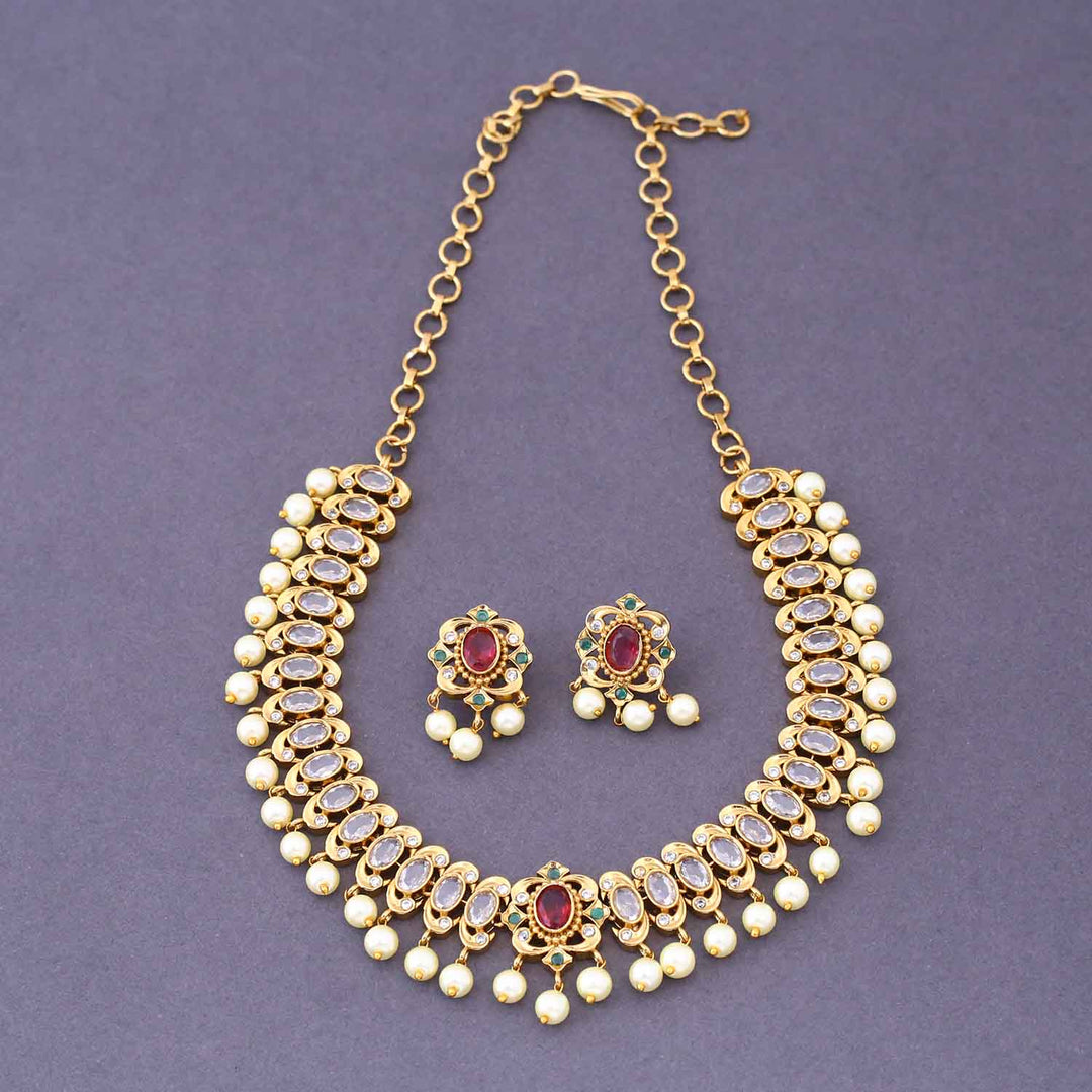 Rani Aurena Antique Jewellery Set- New Arrival