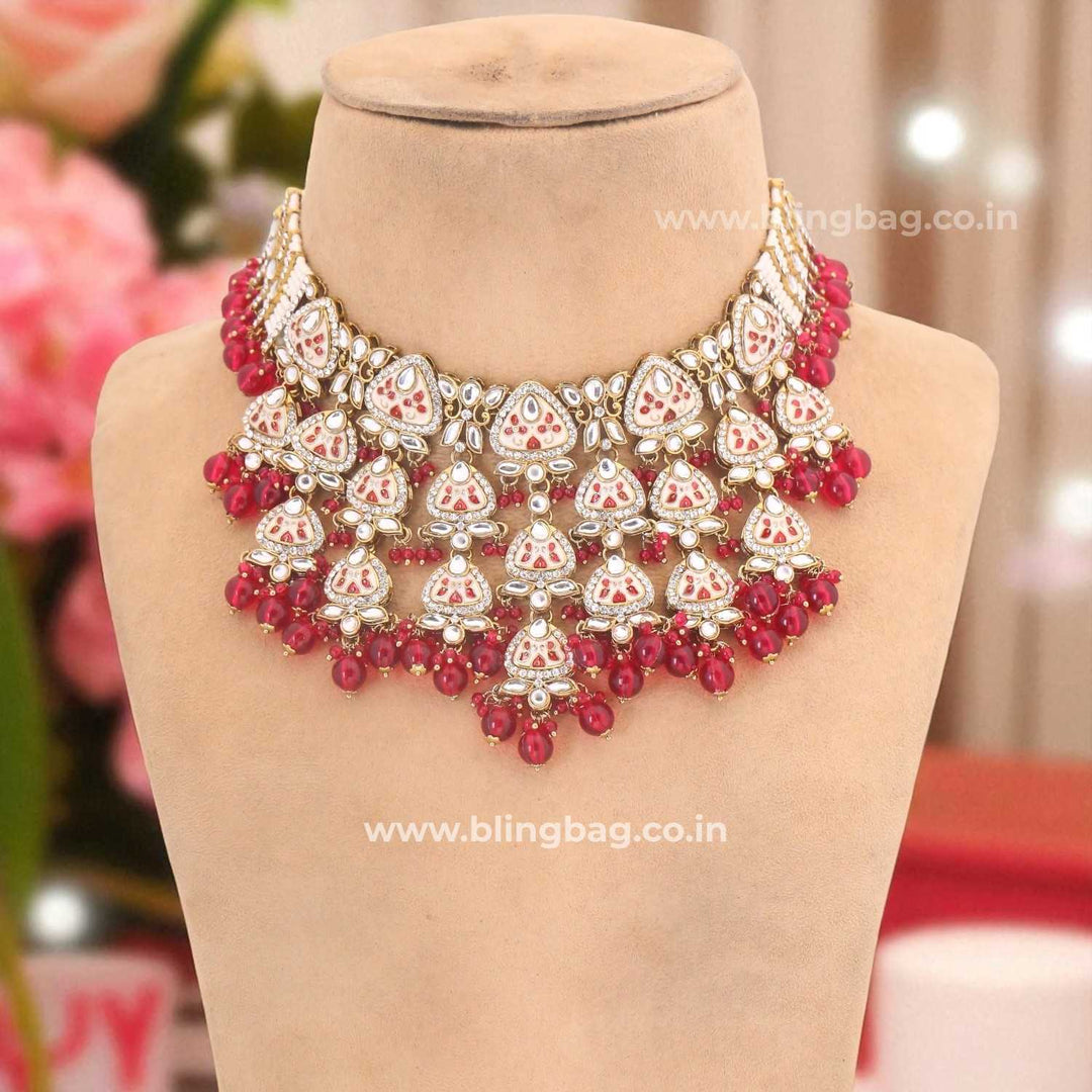Rani Ayshana Kundan Jewellery Set