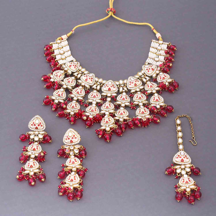 Rani Ayshana Kundan Jewellery Set