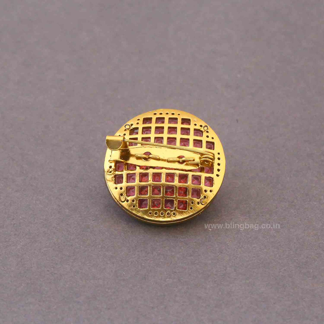 Rani Crystal Swril Brooch