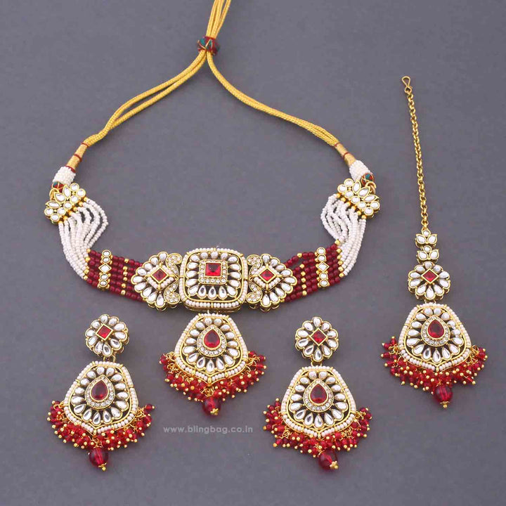 Rani Dakshina Kundan Jewellery Set