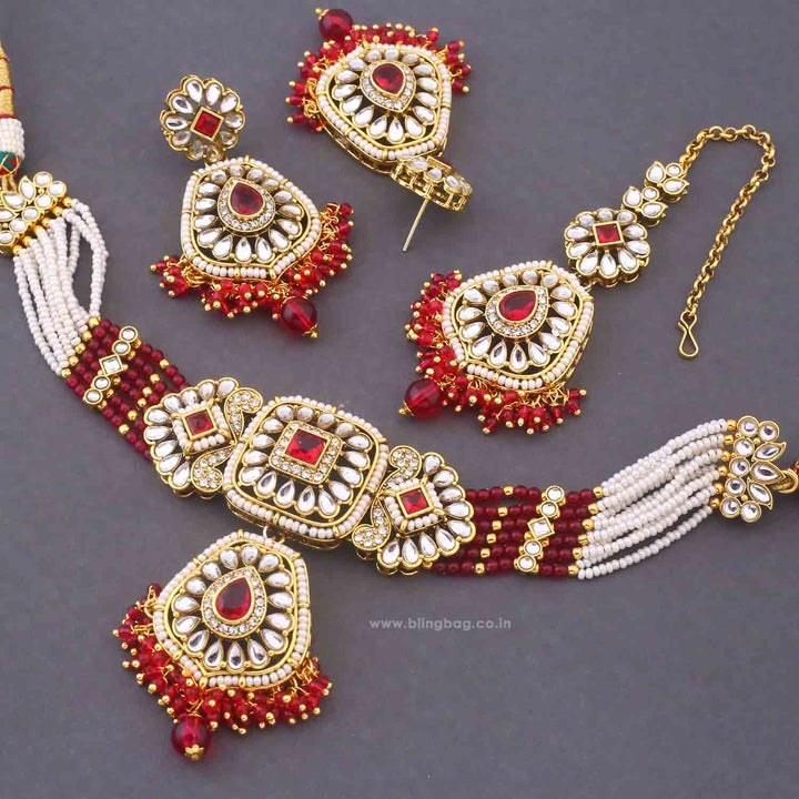 Rani Dakshina Kundan Jewellery Set