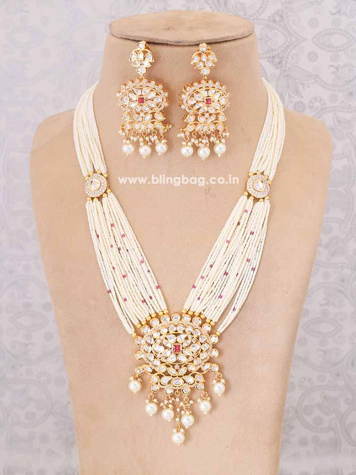 Rani  Darika Kundan Jewellery Set