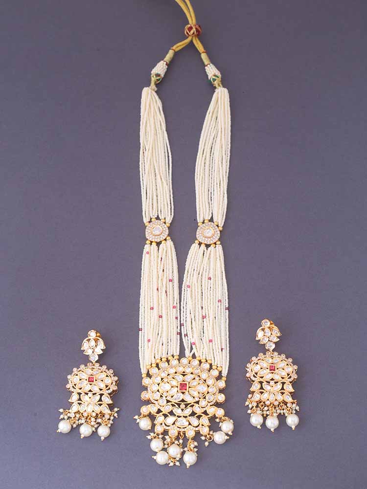 Rani  Darika Kundan Jewellery Set