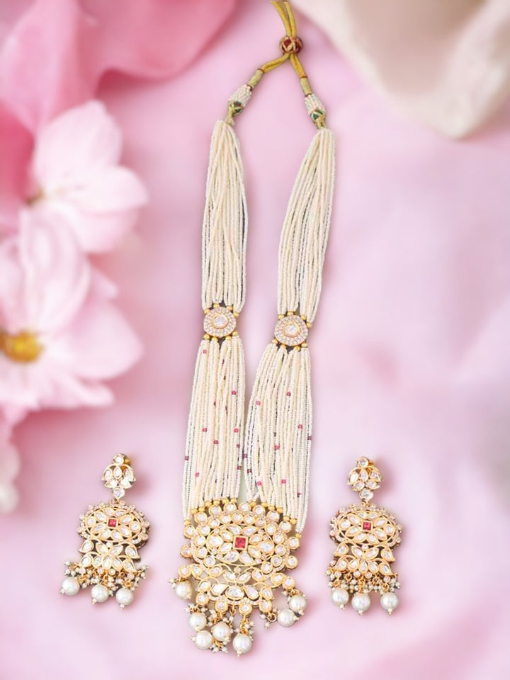 Rani  Darika Kundan Jewellery Set