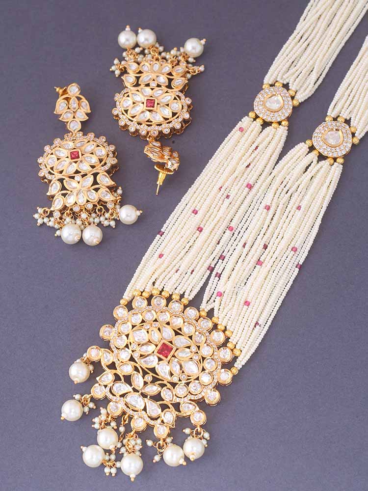 Rani  Darika Kundan Jewellery Set