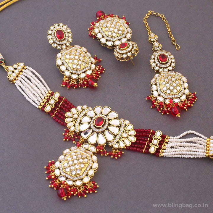 Rani Dharini Kundan Jewellery Set