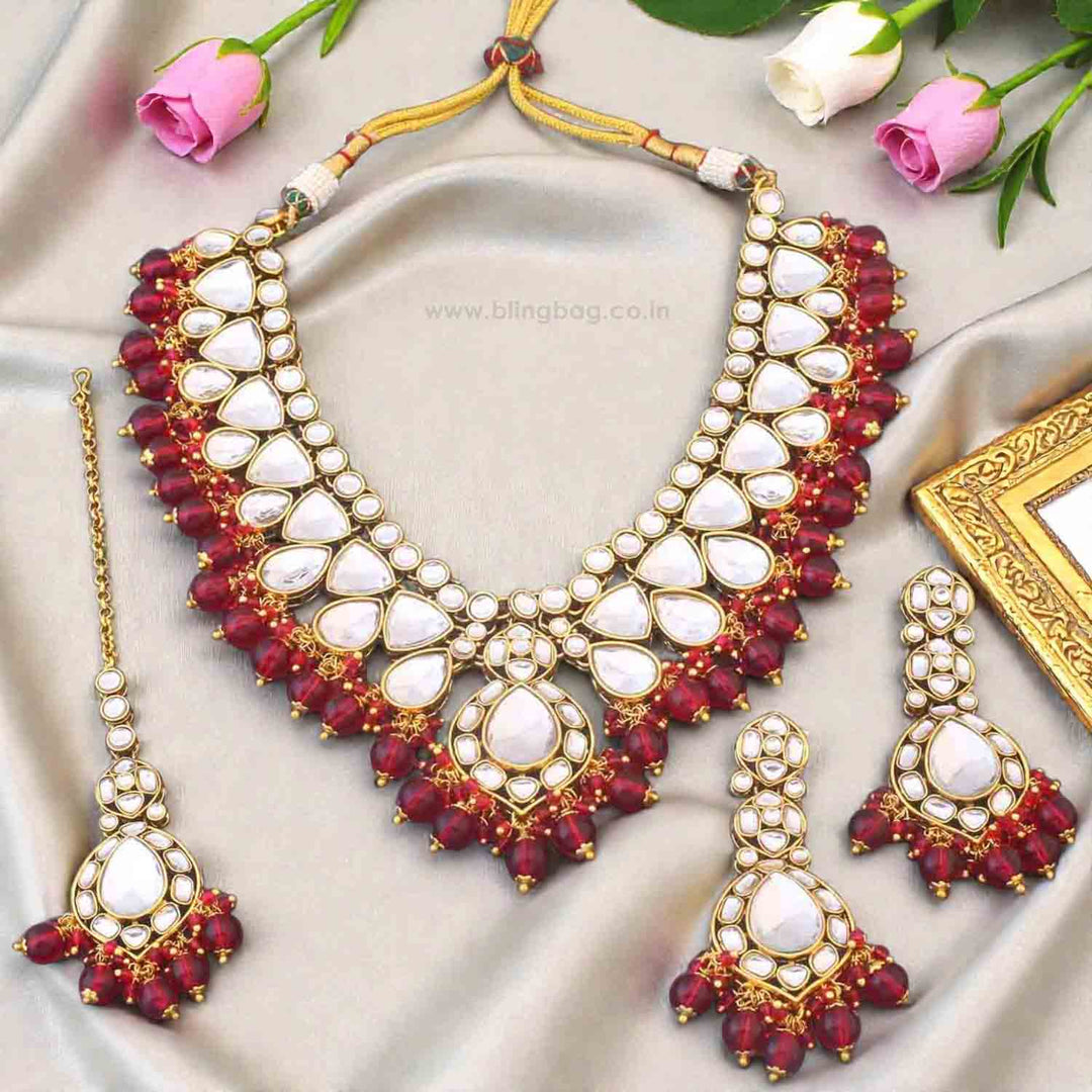 Rani Divita Kundan Jewellery Set