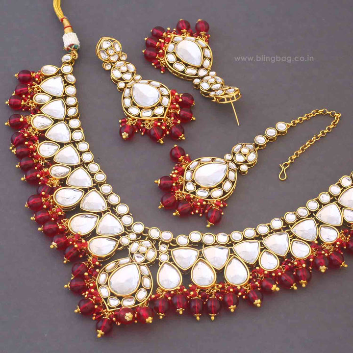 Rani Divita Kundan Jewellery Set