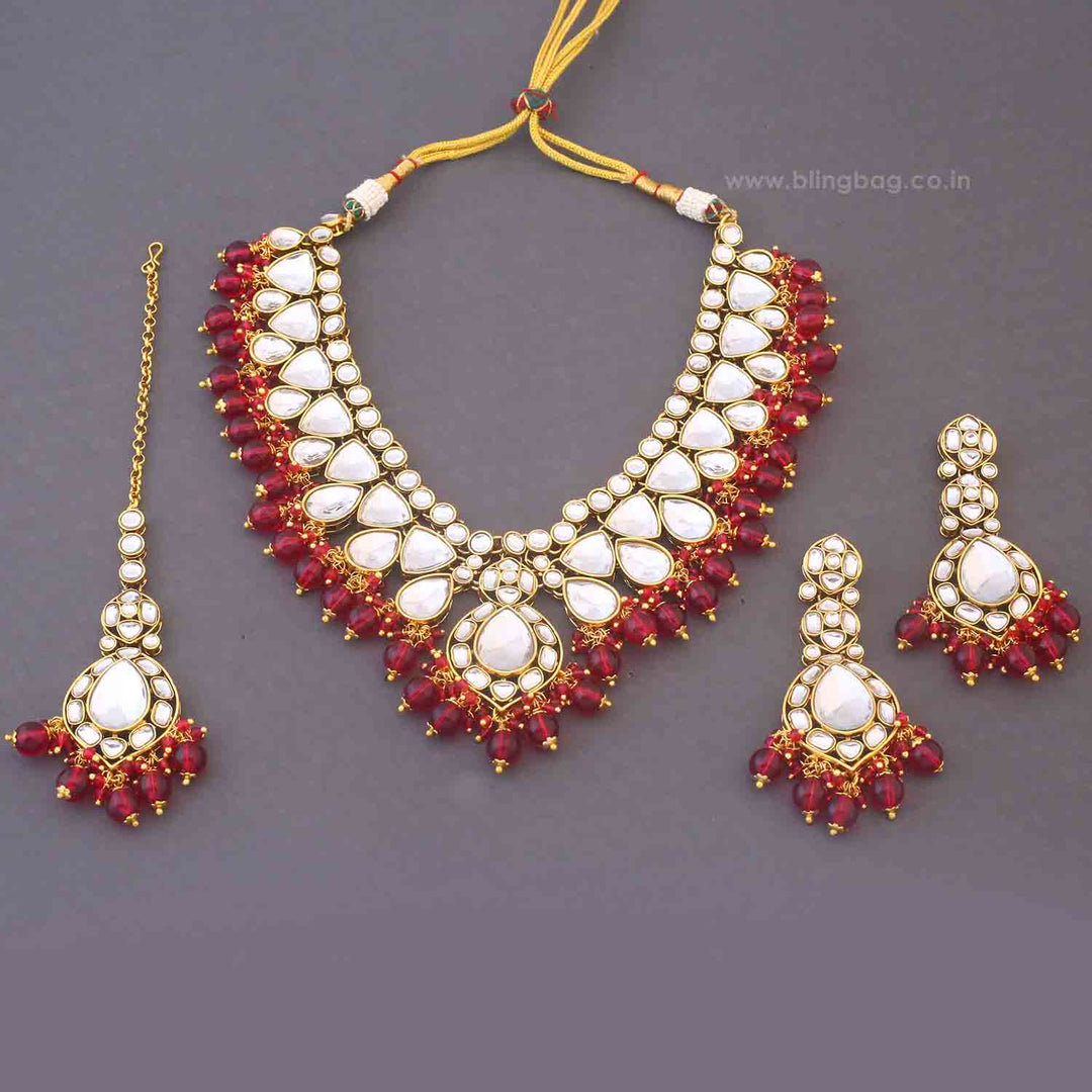 Rani Divita Kundan Jewellery Set