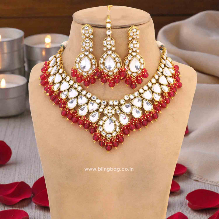 Rani Divita Kundan Jewellery Set