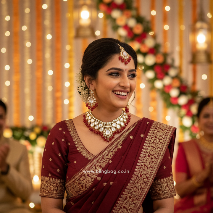 Rani Divita Kundan Jewellery Set