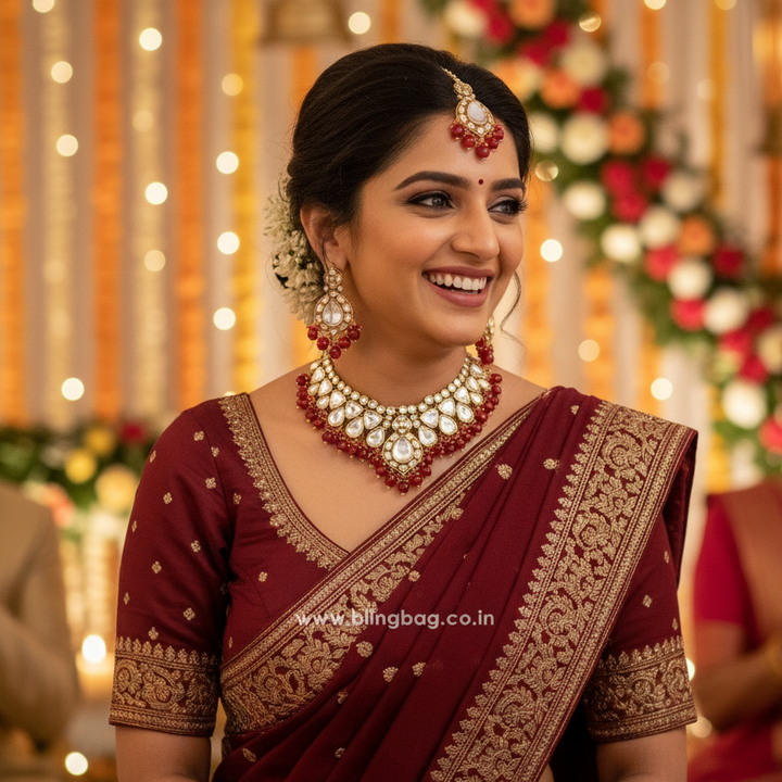 Rani Divita Kundan Jewellery Set