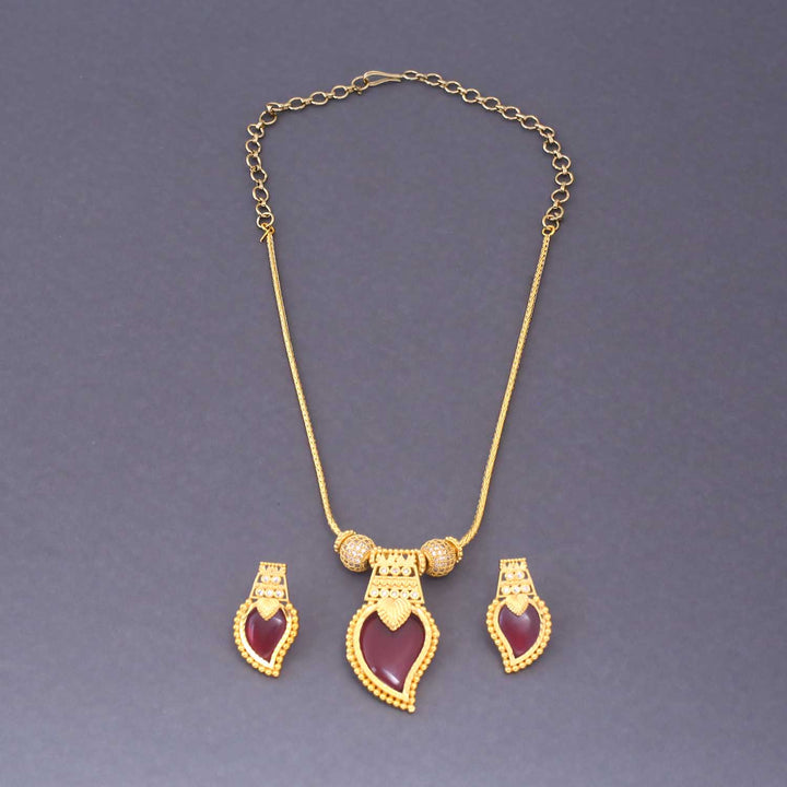 Rani Evhara Antique Pendant Set - New Arrival