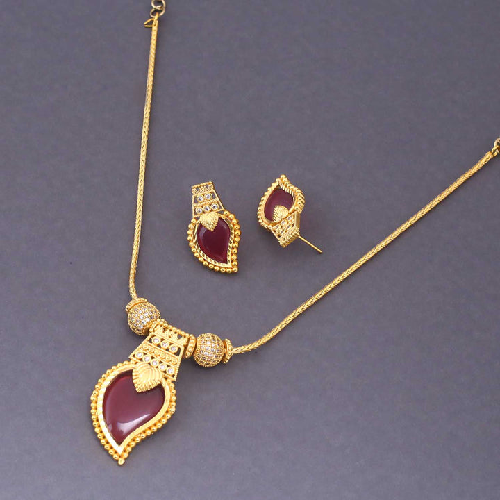 Rani Evhara Antique Pendant Set - New Arrival
