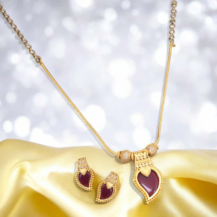 Rani Evhara Antique Pendant Set - New Arrival
