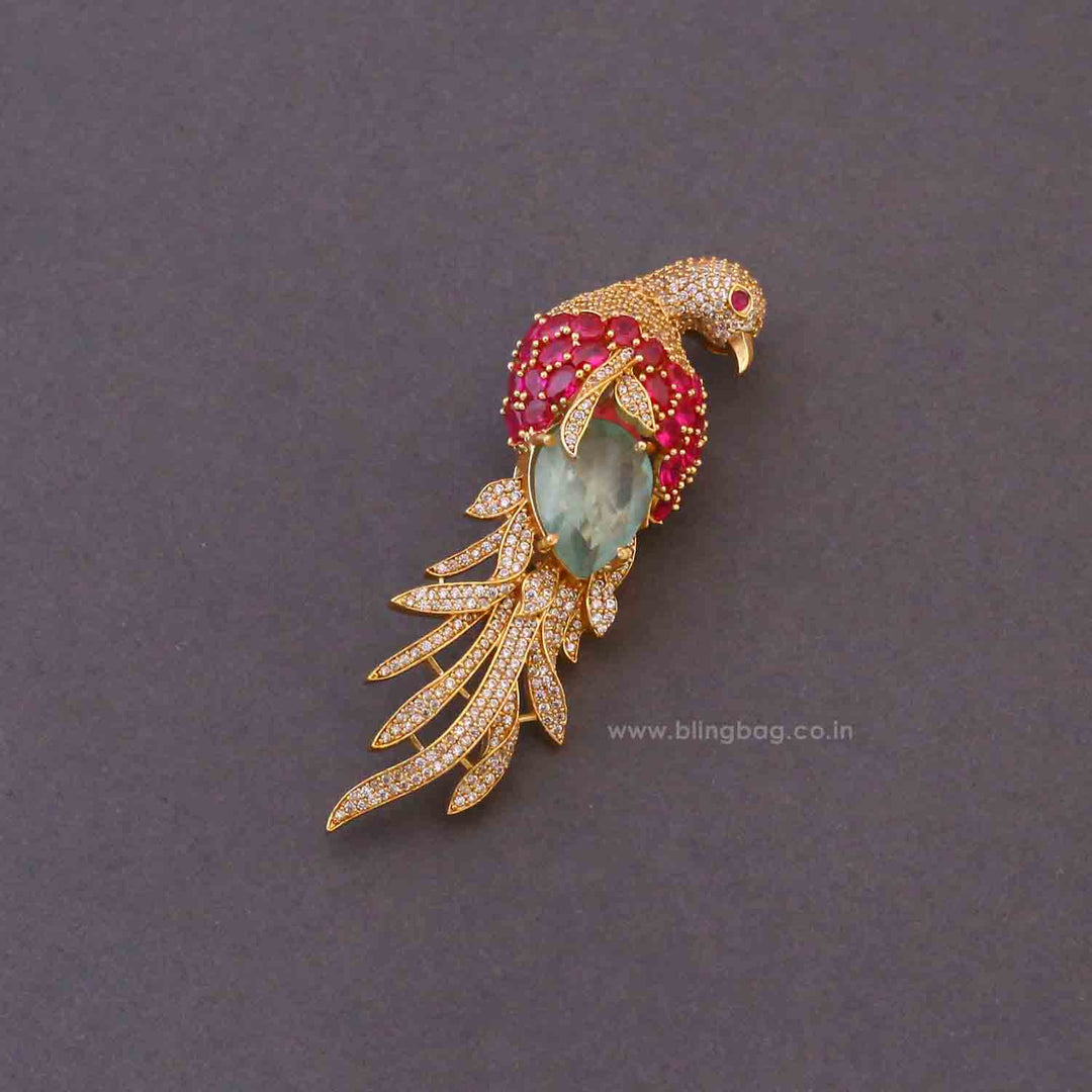 Rani Feather Brooch