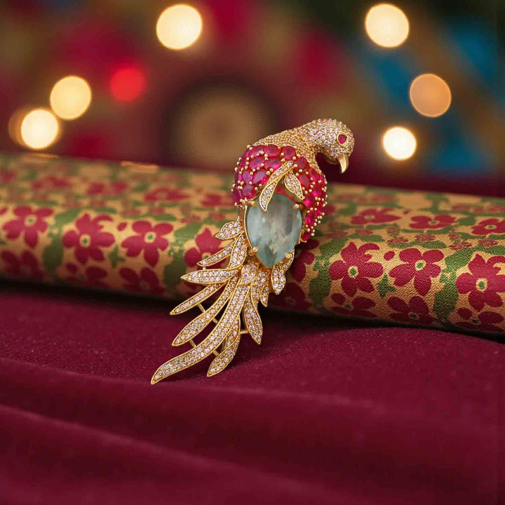 Rani Feather Brooch