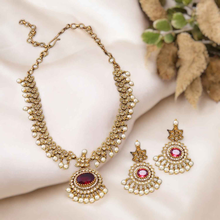 Rani Gainee Antique Jewellery Set- New Arrival