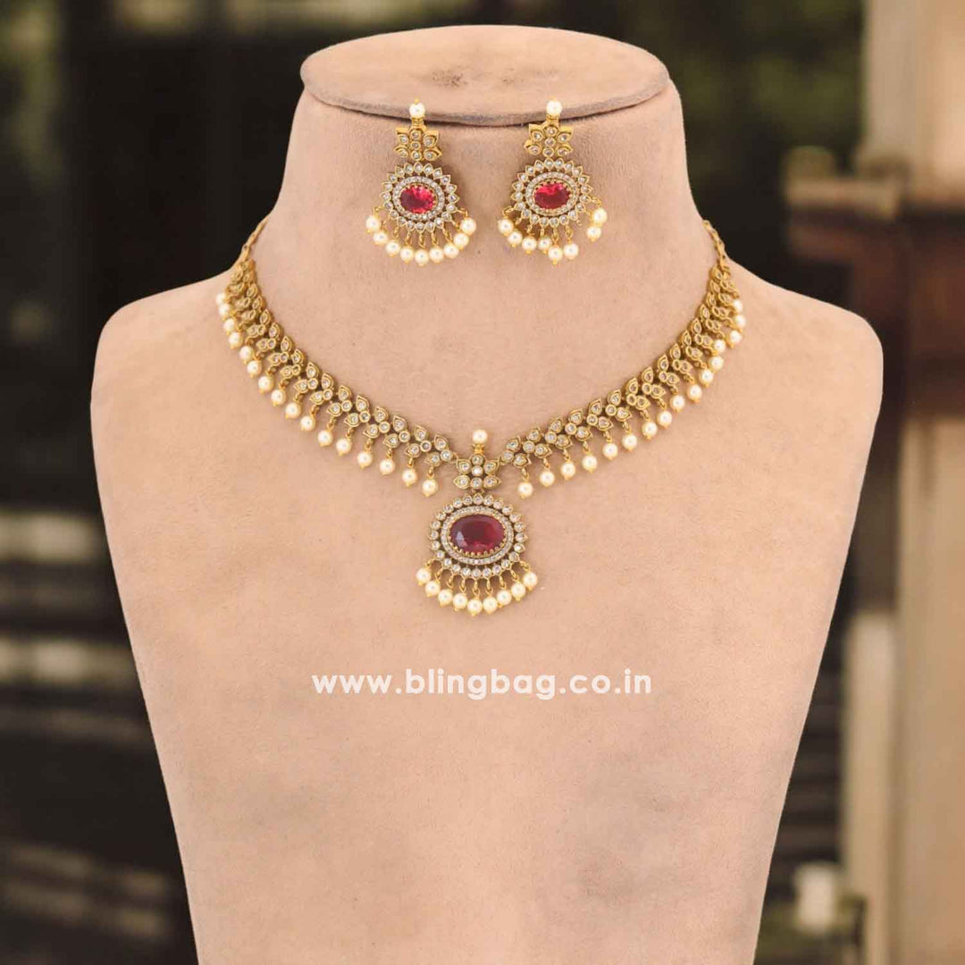 Rani Gainee Antique Jewellery Set- New Arrival