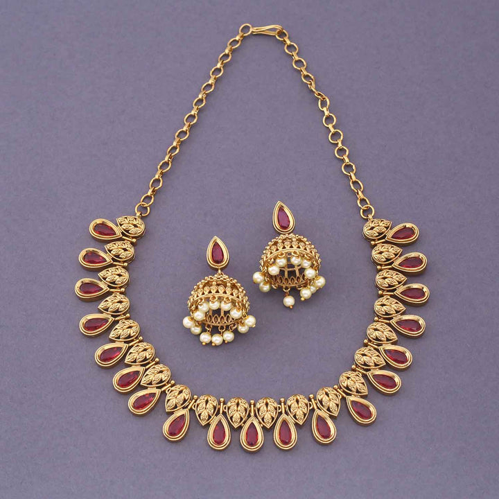 Rani Garvitha Antique Jewellery Set - New Arrival