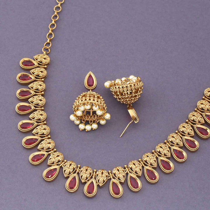 Rani Garvitha Antique Jewellery Set - New Arrival