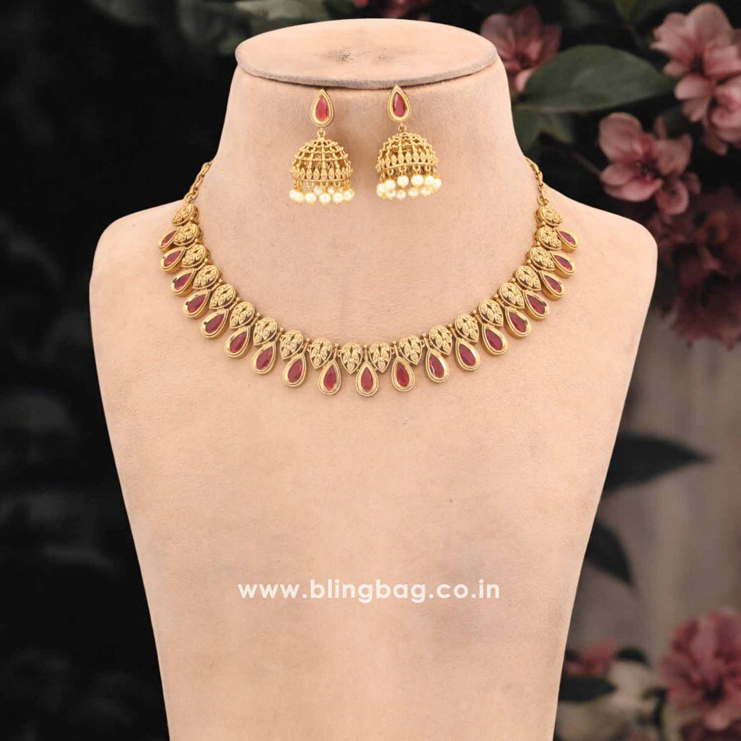 Rani Garvitha Antique Jewellery Set - New Arrival
