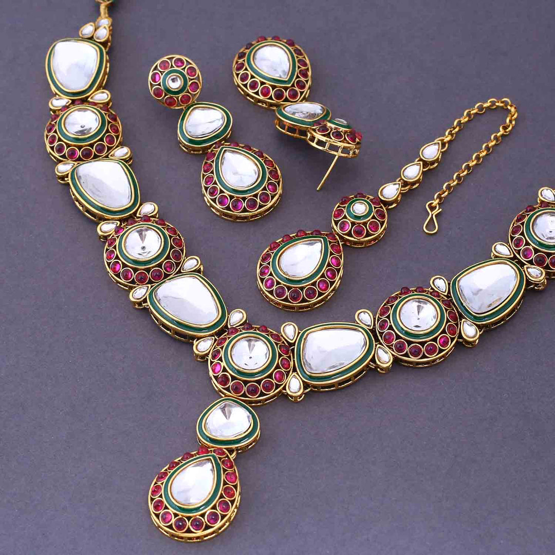 Rani Ghurmita Kundan Jewellery Set