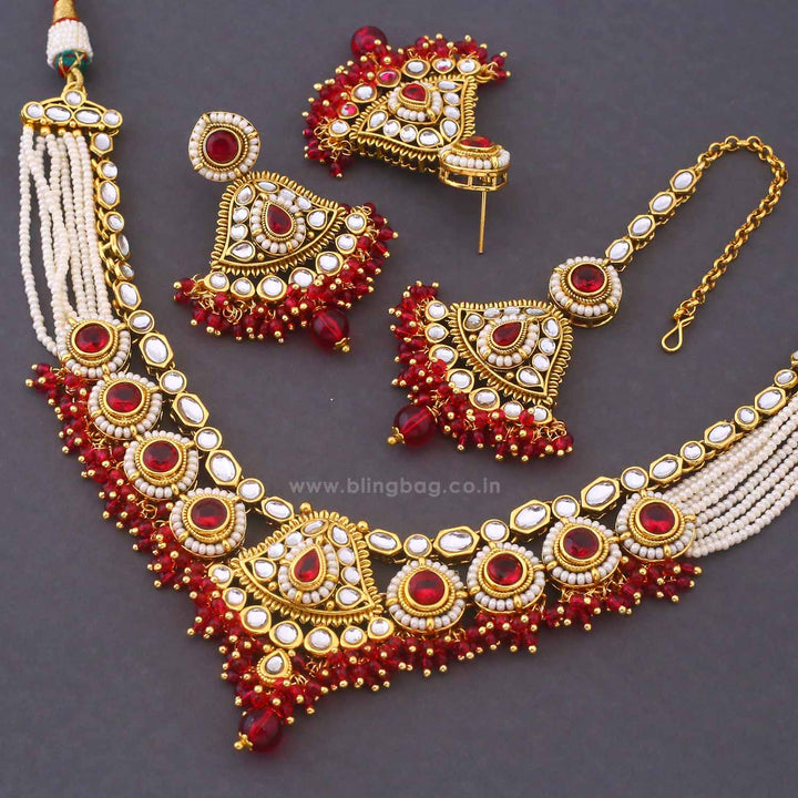 Rani Gitanjali Kundan Jewellery Set