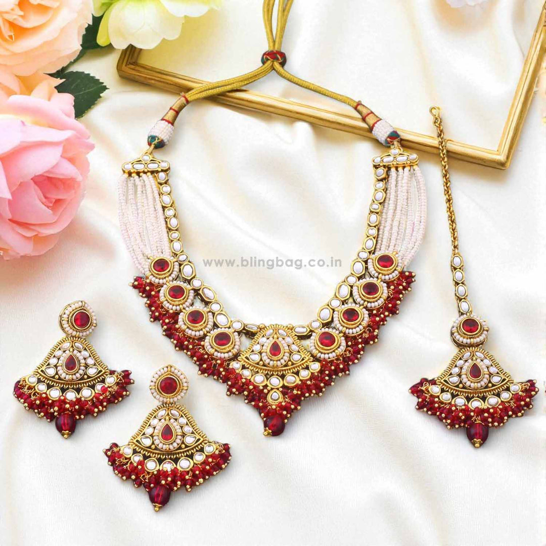 Rani Gitanjali Kundan Jewellery Set