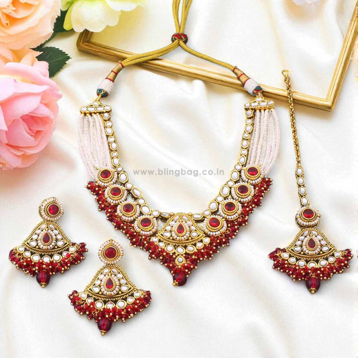 Rani Gitanjali Kundan Jewellery Set