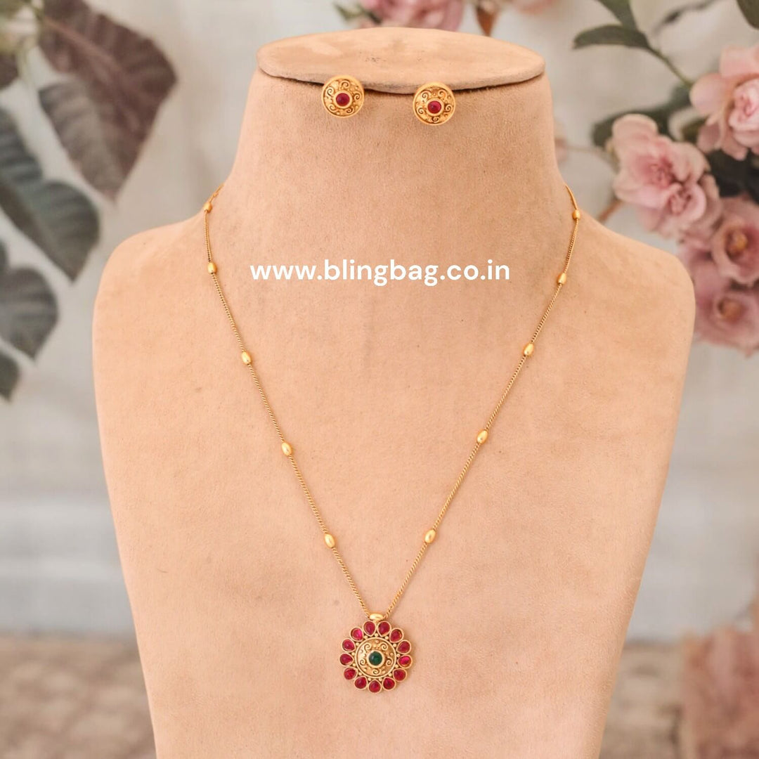 Rani Harshitha Antique Pendant Set New Arrival – Bling Bag