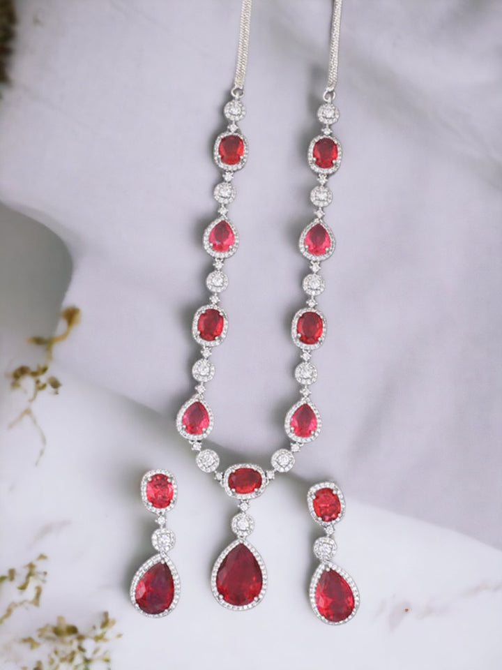 Rani Honey  Zirconia Jewellery Set