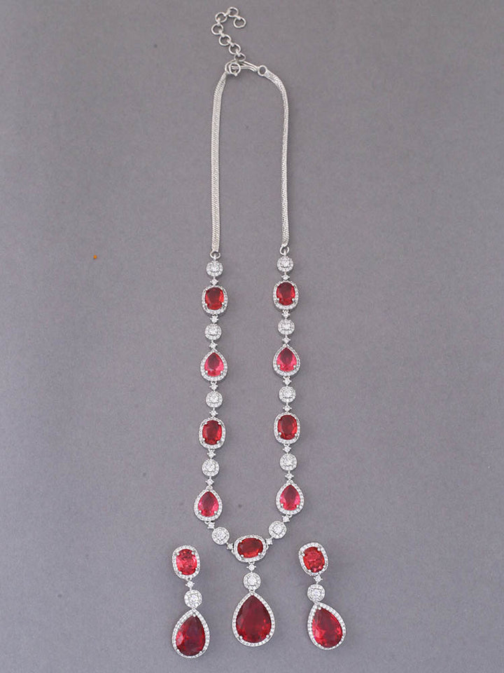 Rani Honey  Zirconia Jewellery Set